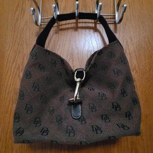 Dooney & Bourke Signature Fabric Lock Shoulder Bag